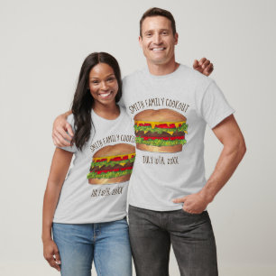 Burger Cheeseburger Reunion Picnic Cookout Party T-Shirt