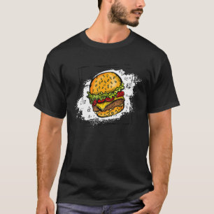 Burger cheeseburgers hamburger fast food snacks ba T-Shirt