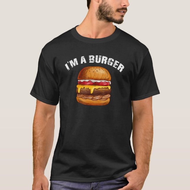 Burger cheeseburgers hamburger fast food snacks ba T-Shirt (Front)