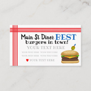 Burger/Diner/Restaurant Business Card