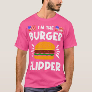 Burger Flipper American Hamburger Lover  T-Shirt