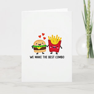 Burger Fries Love Combo Card