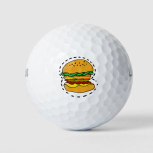 burger golf balls