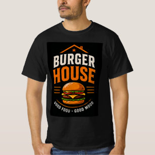 🍔 Burger House Grill Restaurant Crew Staff 🍟 T-Shirt