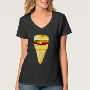 Burger Ice Cream Fast Food And Ice Cream Collectio T-Shirt