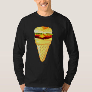 Burger Ice Cream Fast Food And Ice Cream Collectio T-Shirt