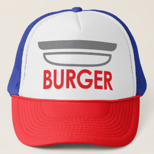 Burger icon trucker hat