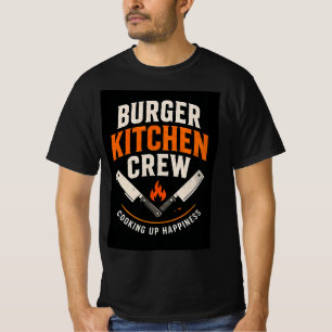 🍔 Burger Kitchen Crew Grill Restaurant Team 🍟 T-Shirt