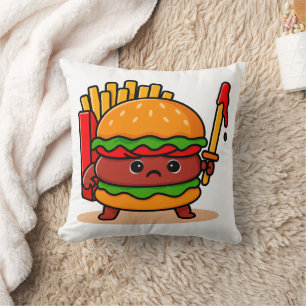 Burger Knight Cushion