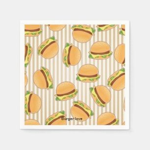 BURGER LOVE Paper Napkin