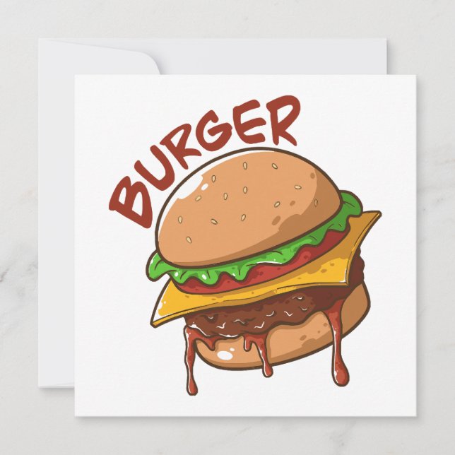 Burger Lovers Invitation (Front)