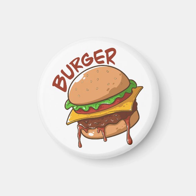 Burger Lovers Magnet (Front)