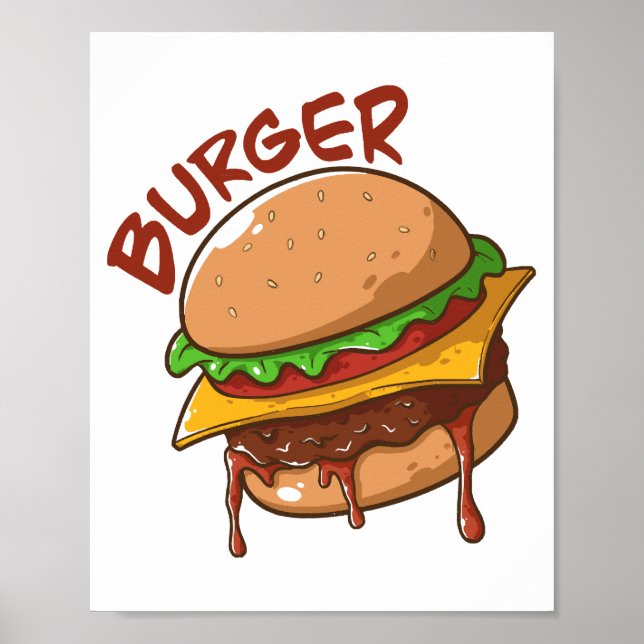 Burger Lovers Poster (Front)