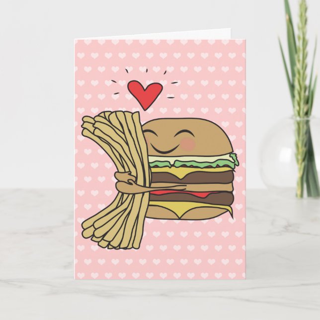Burger Loves Fries Card (Front)