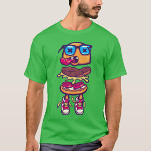 burger monster sneakers language food friend
