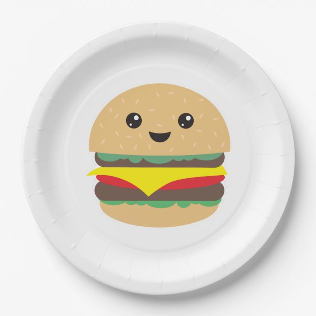 Burger Paper Plate (Front)