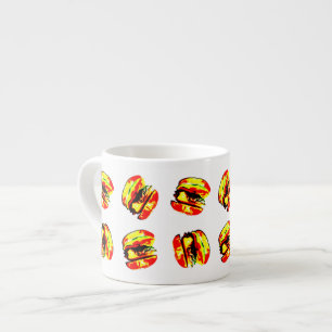 Burger Pattern Espresso Cup