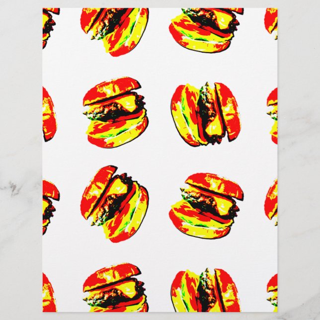 Burger Pattern Flyer (Front)