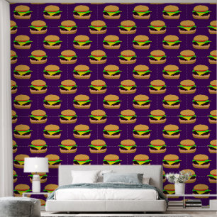 Burger Pattern  Wallpaper
