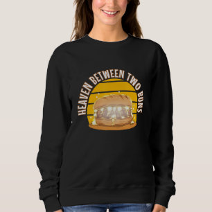Burger Patties Buns Bread Delicious Beef Meaty Yum Sweatshirt