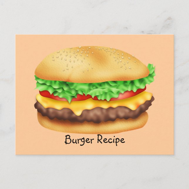 Burger Recipe Card (Front)