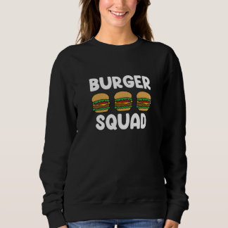 Burger Squad Cheeseburger Fast Food Burger Sweatshirt