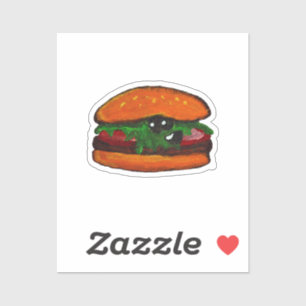 Burger Sticker