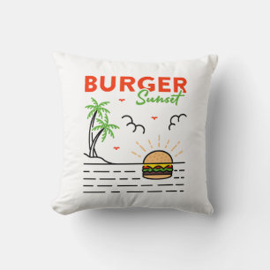 Burger Sunset Cushion