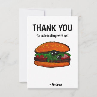 Burger Thank You Card