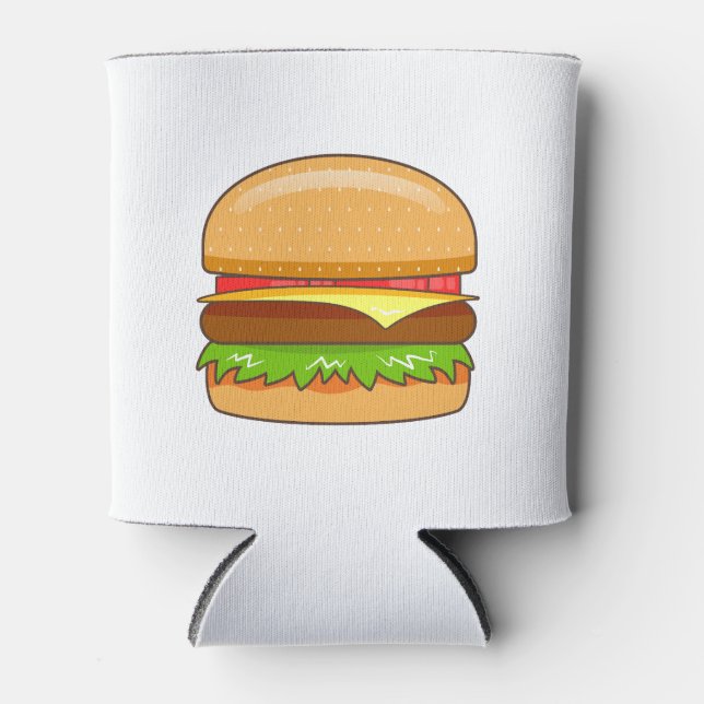  Burger Vector Illustration Can Cooler (Front)
