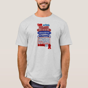 Burgermeister Edict Toys Unlawful Christmas Design T-Shirt