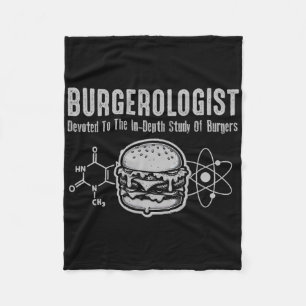 Burgerologist Study Of Bbq Funny For Women Men Kid Fleece Blanket