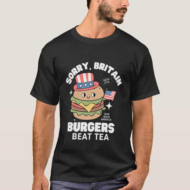 Burgers beat tea T-Shirt (Front)
