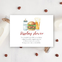 Burgers, Beer and Babies - Display shower