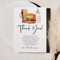 Burgers Brews and Diapers Too! Baby Shower