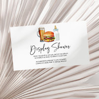 Burgers Brews Diapers Baby Shower Display Shower