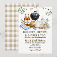 Burgers, Brews & Diapers Too Baby Shower 