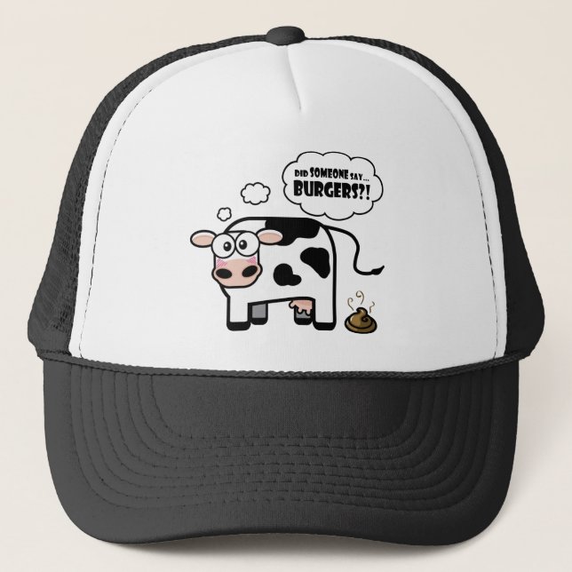 Burgers?! Funny Cow Hat (Front)