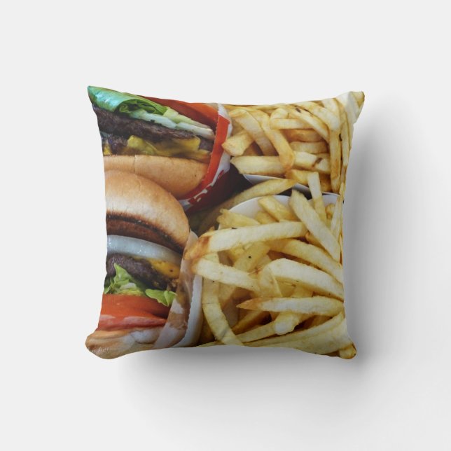 Burgers n Fries Cushion (Front)