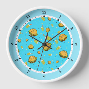 Burgers pattern clock