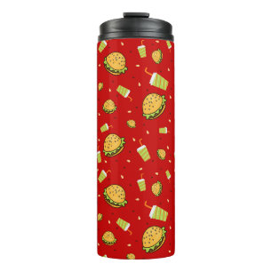 Burgers pattern thermal tumbler