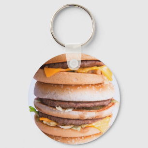 Burgers Stack Key Ring