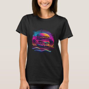 Burgers Synthwave 80s Retrowave Aesthetic  1 T-Shirt