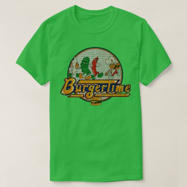 BurgerTime And Friend 1982 TShirt (Design Front)