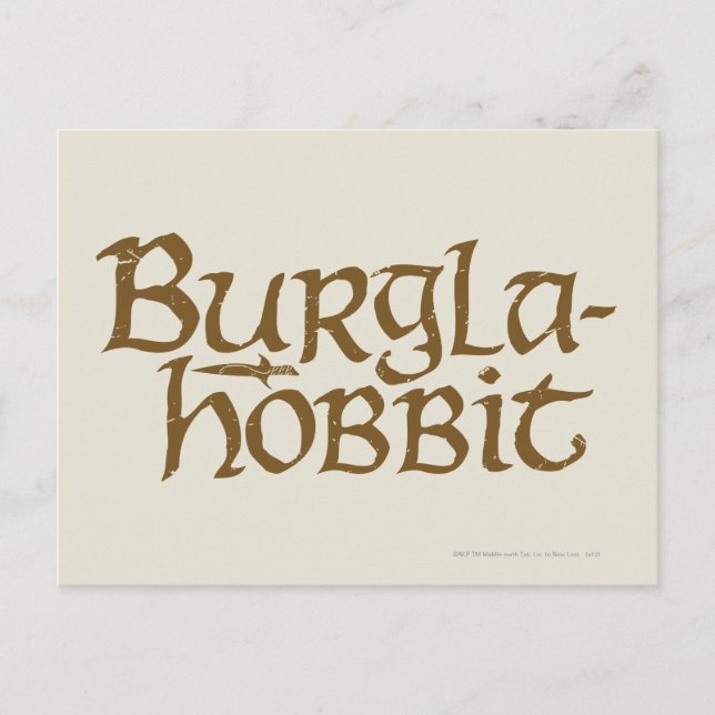 Burgla Hobbit Postcard (Front)