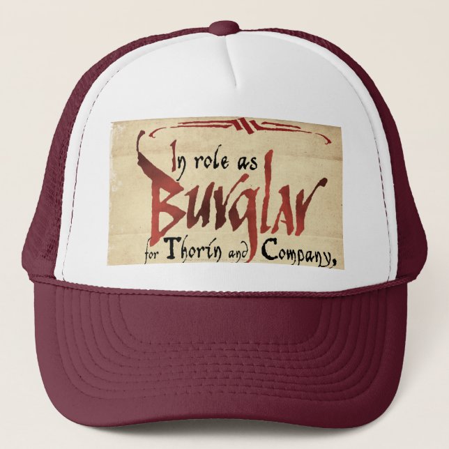 Burglar Contract Trucker Hat (Front)