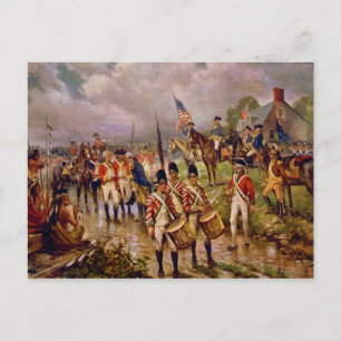 Burgoyne's Surrender at Saratoga by Percy Moran Postcard