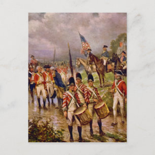 Burgoyne's Surrender at Saratoga by Percy Moran Postcard