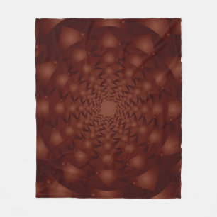 Burgundy abstract pattern. Traditional ornaments.  Fleece Blanket