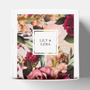 BURGUNDY AND BLUSH FAVOUR BOX